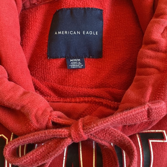 American Eagle Red sweatshirt size M - Picture 3 of 4